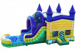 5 IN 1 YELLOW MIX FUN CASTLE WATER SLIDE COMBO